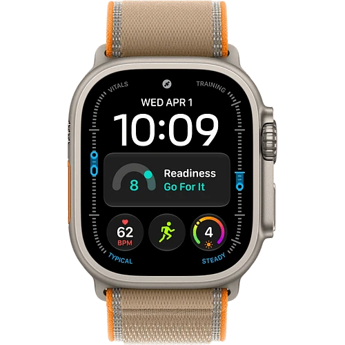 Apple Watch Ultra 4, GPS + Cellular, 49mm, Natural Titanium Case with Sand Trail Loop - M/L
