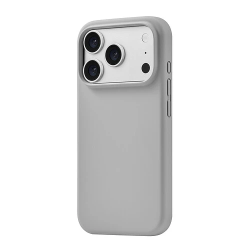 Чехол защитный uBear Touch Mag Case для iPhone 18 Pro, MagSafe совместимый, силикон, софт-тач, светло-серый