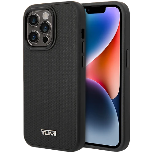 TUMI для iPhone 14 Pro чехол Leather Ballistic Hard Black (MagSafe) TUMI для iPhone 14 Pro чехол Leather Ballistic Hard Black (MagSafe)