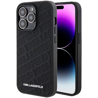 Lagerfeld для iPhone 15 Pro чехол PU Quilted Logo pattern Hard Black Lagerfeld для iPhone 15 Pro чехол PU Quilted Logo pattern Hard Black