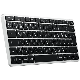 Беспроводная клавиатура Satechi Slim X1 Bluetooth Keyboard-RU. Раскладка - Русская. Цвет: серебристы Беспроводная клавиатура Satechi Slim X1 Bluetooth Keyboard-RU. Раскладка - Русская. Цвет: серебристы