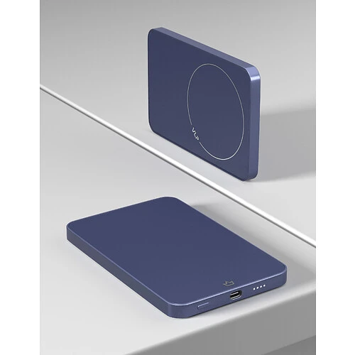 Аккумулятор внешний VLP Diamond Energy MagSafe, Qi2, 5000 mAh, 3A, USB-C, темно-синий