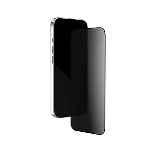 Стекло защитное 2.5D VLP Privacy Glass для iPhone 17/17 Pro/16 Pro с черной рамкой (Приватное)