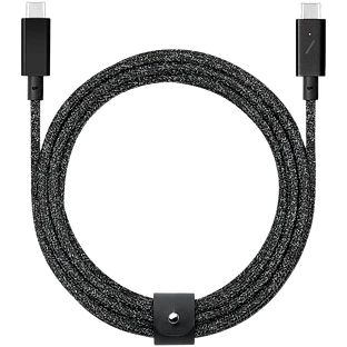 BELT CABLE TYPE-C кабель зарядный USB-C/USB-C 240W длина 2.4 м цвет космос BELT CABLE TYPE-C кабель зарядный USB-C/USB-C 240W длина 2.4 м цвет космос
