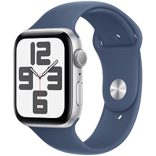 Apple Watch SE 2 (2024) GPS 40mm Silver Aluminium Case with Denim Sport Band - S/M Apple Watch SE 2 (2024) GPS 40mm Silver Aluminium Case with Denim Sport Band - S/M