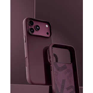 Чехол защитный VLP Aster Pro Case с MagSafe для iPhone 18 Pro Max, темно-вишневый