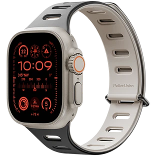 Ремешок для часов APPLE WATCH NATIVE UNION Magnetic 42/44/45/49MM, черный/серый Ремешок для часов APPLE WATCH NATIVE UNION Magnetic 42/44/45/49MM, черный/серый