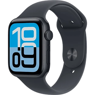 Apple Watch SE 3, GPS, 44mm, Midnight Aluminium Case with Midnight Sport Band - S/M