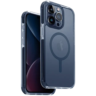 Uniq для iPhone 15 Pro Max чехол Combat AF Smoke Blue (MagSafe)