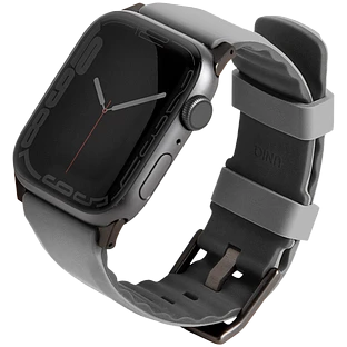 Ремешок силиконовый UNIQ Linus Airosoft для Apple Watch 45/44/42, Серый Ремешок силиконовый UNIQ Linus Airosoft для Apple Watch 45/44/42, Серый