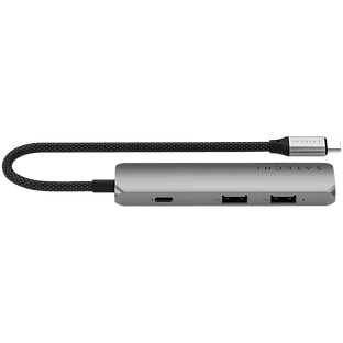 Адаптер Satechi 4-in-1 USB-C Slim Multiport Adapter with 4K HDMI and Fast Data Transfer - Серый космос