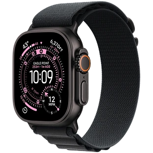 Apple Watch Ultra 3, GPS + Cellular, 49mm, Black Titanium Case with Black Alpine Loop - M Apple Watch Ultra 3, GPS + Cellular, 49mm, Black Titanium Case with Black Alpine Loop - M