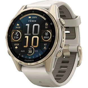 Умные часы Garmin Fenix 8 AMOLED Sapphire 43 мм, Soft Gold