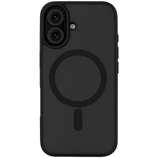 Чехол защитный uBear Cloud Mag Case iPhone 16, силк-тач, черный Чехол защитный uBear Cloud Mag Case iPhone 16, силк-тач, черный