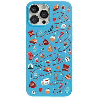 Чехол защитный ''vlp'' Art Collection для iPhone 13 ProMax  Winter  голубой Чехол защитный ''vlp'' Art Collection для iPhone 13 ProMax  Winter  голубой