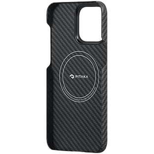 Чехол Pitaka MagEZ Case 4 для iPhone 15 Pro Max (Black/Grey Twill) 1500D Чехол Pitaka MagEZ Case 4 для iPhone 15 Pro Max (Black/Grey Twill) 1500D