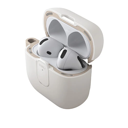 Чехол Uniq для Airpods 4/5 чехол CLYDE Lock case Mist Grey/Khaki