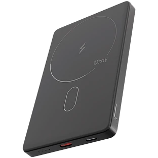 Аккумулятор внешний Uzay Slim Powerbank 5000 mAh, 3A, USB-C, Lightning, черный Аккумулятор внешний Uzay Slim Powerbank 5000 mAh, 3A, USB-C, Lightning, черный