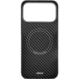 Чехол защитный uBear Supreme Case для iPhone 17 Pro Max, ультратонкий, материал Кевлар, MagSafe совместимый, черный