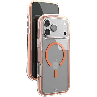 Чехол защитный VLP Bubble Case с MagSafe для iPhone 17 Pro Max, оранжевый