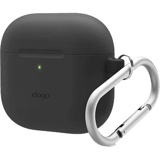 Elago для AirPods 4 чехол Silicone Hang case Black