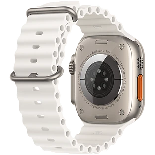 Apple Watch Ultra 2 2024 GPS + Cellular 49mm Natural Titanium Case with White Ocean Band 
