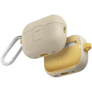 Uniq для Airpods Pro 2 чехол CLYDE Lock case Ivory/Canary Yellow