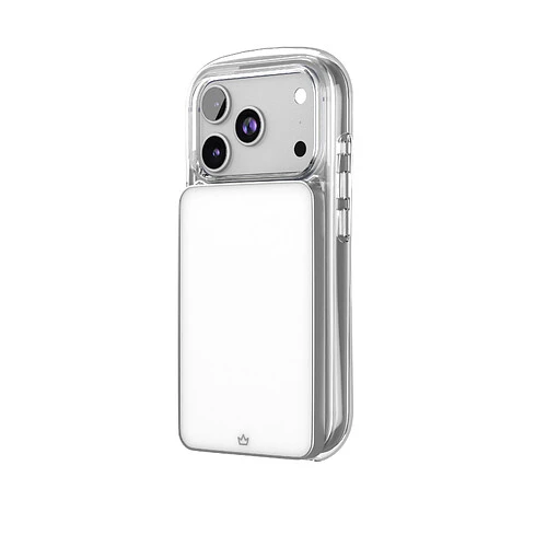 Чехол защитный VLP Bubble Case с MagSafe для iPhone 17 Pro, белый	
