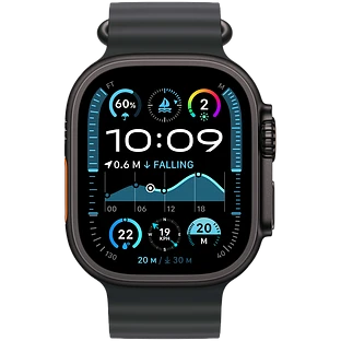 Apple Watch Ultra 2 2024 GPS + Cellular 49mm Black Titanium Case with Black Ocean Band Apple Watch Ultra 2 2024 GPS + Cellular 49mm Black Titanium Case with Black Ocean Band
