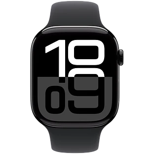 Apple Watch Series 10 GPS 42mm Jet Black Aluminum Case with Black Sport Band - S/M Apple Watch Series 10 GPS 42mm Jet Black Aluminum Case with Black Sport Band - S/M