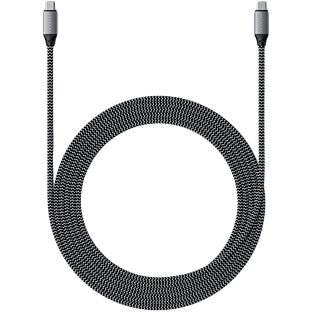 Кабель Satechi USB-C to USB-C 100W Charging Cable, Space Gray, 2м Кабель Satechi USB-C to USB-C 100W Charging Cable, Space Gray, 2м