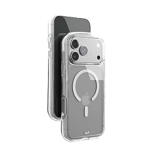 Чехол защитный VLP Bubble Case с MagSafe для iPhone 17 Pro Max, белый
