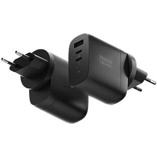 FAST-PD67-BLK-2CA NATIVE UNION FAST GAN CHARGER PD 67W, сетевое зарядное устройство (2xUSB-C+1хUSB-A FAST-PD67-BLK-2CA NATIVE UNION FAST GAN CHARGER PD 67W, сетевое зарядное устройство (2xUSB-C+1хUSB-A