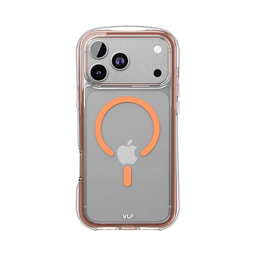 Чехол защитный VLP Bubble Case с MagSafe для iPhone 17 Pro Max, оранжевый