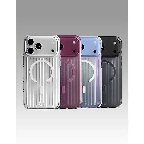Чехол защитный VLP Pulse Case с MagSafe для iPhone 18 Pro Max, серебристый