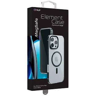 Чехол защитный "vlp" Element Case для iPhone 16 ProMax, черный Чехол защитный "vlp" Element Case для iPhone 16 ProMax, черный