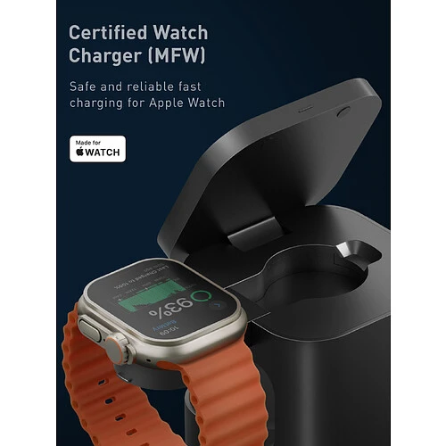 Беспроводное зарядное устройство EnergEA MagCube 3-in-1 Magnetic Foldable, Qi2