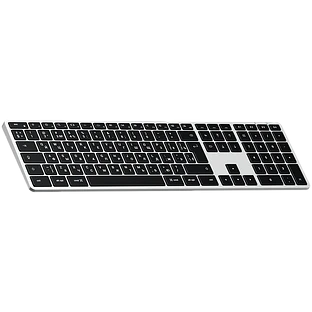 Беспроводная клавиатура Satechi Slim X3 Bluetooth Keyboard-RU. Раскладка - Русская. Цвет: серебристы Беспроводная клавиатура Satechi Slim X3 Bluetooth Keyboard-RU. Раскладка - Русская. Цвет: серебристы