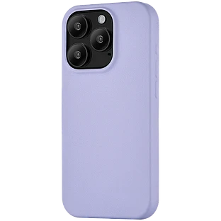 Чехол защитный uBear Capital Leather Case, iPhone 15 Pro Max, MagSafe, лавандовый