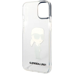 Lagerfeld для iPhone 14 чехол PC/TPU NFT Karl Ikonik Hard Transparent Lagerfeld для iPhone 14 чехол PC/TPU NFT Karl Ikonik Hard Transparent