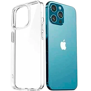 88115, Чехол Gel для Apple iPhone 13 Pro Max, прозрачный, 1,5 мм, PET синий, Deppa 88115, Чехол Gel для Apple iPhone 13 Pro Max, прозрачный, 1,5 мм, PET синий, Deppa