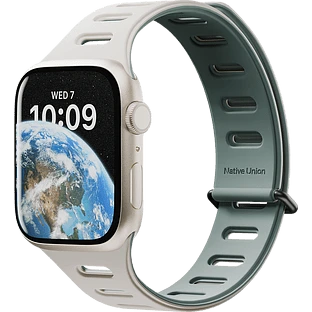 Ремешок для часов APPLE WATCH NATIVE UNION Magnetic 38/40/41MM, зеленый/серый