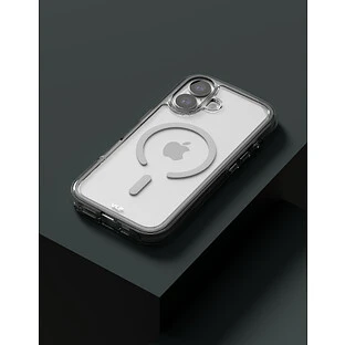 Чехол защитный VLP Bubble Case с MagSafe для iPhone 17, белый	