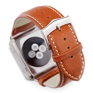 Ремешок DBRAMANTE1928 Copenhagen для Apple Watch 42мм Copenhagen StrapРемешок Copenhagen с застёжкой серебристого цвета Желтовато-коричневый42/44/45 mm