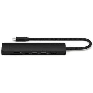 Адаптер Satechi 7-in-1 USB-C Slim Multiport Adapter with Ethernet, Black