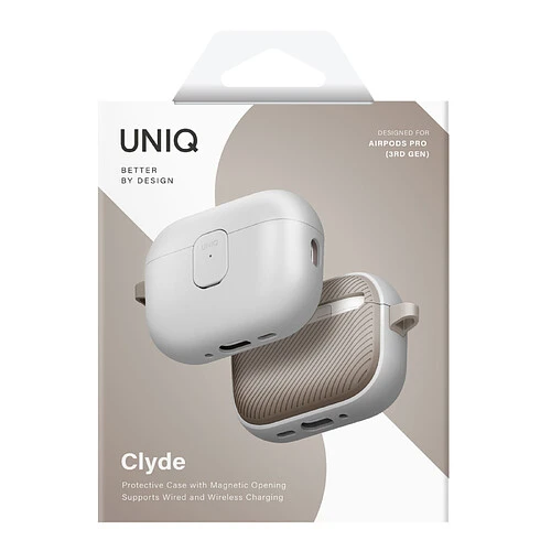 Чехол Uniq для Airpods Pro 3 чехол CLYDE Lock case Mist Grey/Khaki