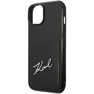 Lagerfeld для iPhone 14 чехол PU Signature logo with Cardslot Hard Black Lagerfeld для iPhone 14 чехол PU Signature logo with Cardslot Hard Black