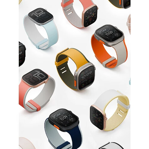 Ремешок Uniq для Apple Watch 49/46/45/44 mm Revix IV Clay/Volt Orange