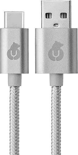Зарядный кабель CORD USB-C to USB-A Cable, 1,2м, Серый