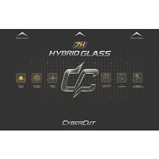 Гибридное защитное стекло CyberCut, глянцевое (7H)